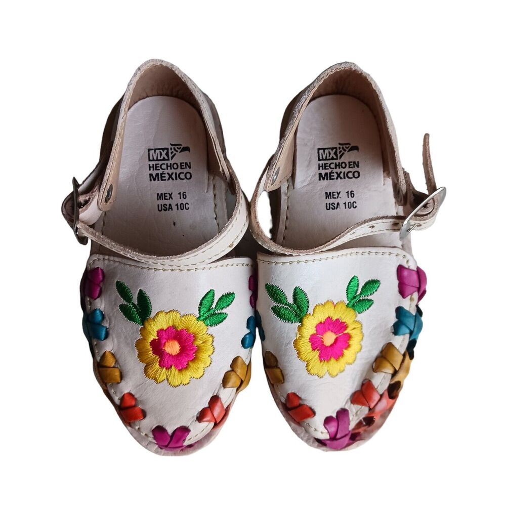 Baby Toddler Huarache Sandals. Authentic Mexican Kids Leather Sandals